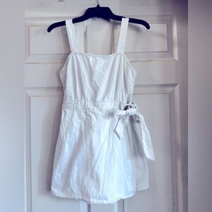 EUC Sincerely Jules Textured Stylish‎ White Romper Size M